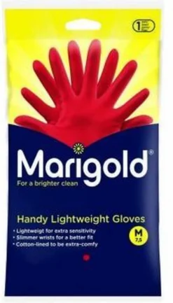Marigold Medium - Huishandschoenen - Rood - Lichtgewicht - Met Katoenen Voering -Schoonmaakartikelen Winkel 685x1200 3