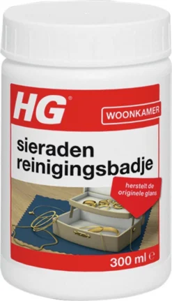 HG Sieraden Reinigingsbadje - 300 Ml - Inclusief Borstelje En Pincet