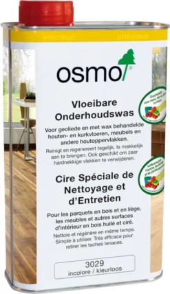 Osmo Onderhoudswas 3029 - 1 Liter | Vloeibare Onderhoudswas En Reinigingsmiddel | Houten Vloer Onderhoud