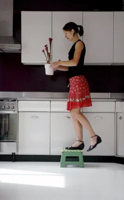 PUHLMANN - Inklapbare Kruk, JAMES, Plastic, Groen, 22 Cm Hoog, Max 100kilo -Schoonmaakartikelen Winkel 746x1200