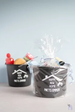 ByMi| Poetsemmer Happy New Home | Cadeautje Huis |Housewarming |Nieuwe Woning | Gepersonaliseerd -Schoonmaakartikelen Winkel 801x1200 2