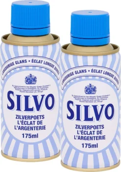 Silvo Zilverpoets - Poetsmiddel -Zilverglans - 2x 175 ML - Voordeelverpakking