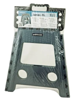 PUHLMANN - Inklapbare Kruk, JAMES, Plastic, Grijs, 40 Cm Hoog, Max 90 Kilo -Schoonmaakartikelen Winkel 850x1200 1