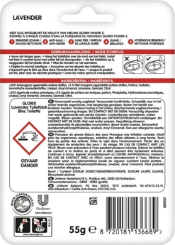 Glorix Power 5 Toiletblokken - Lavendel - 9 Stuks - Voordeelverpakking -Schoonmaakartikelen Winkel 860x1200