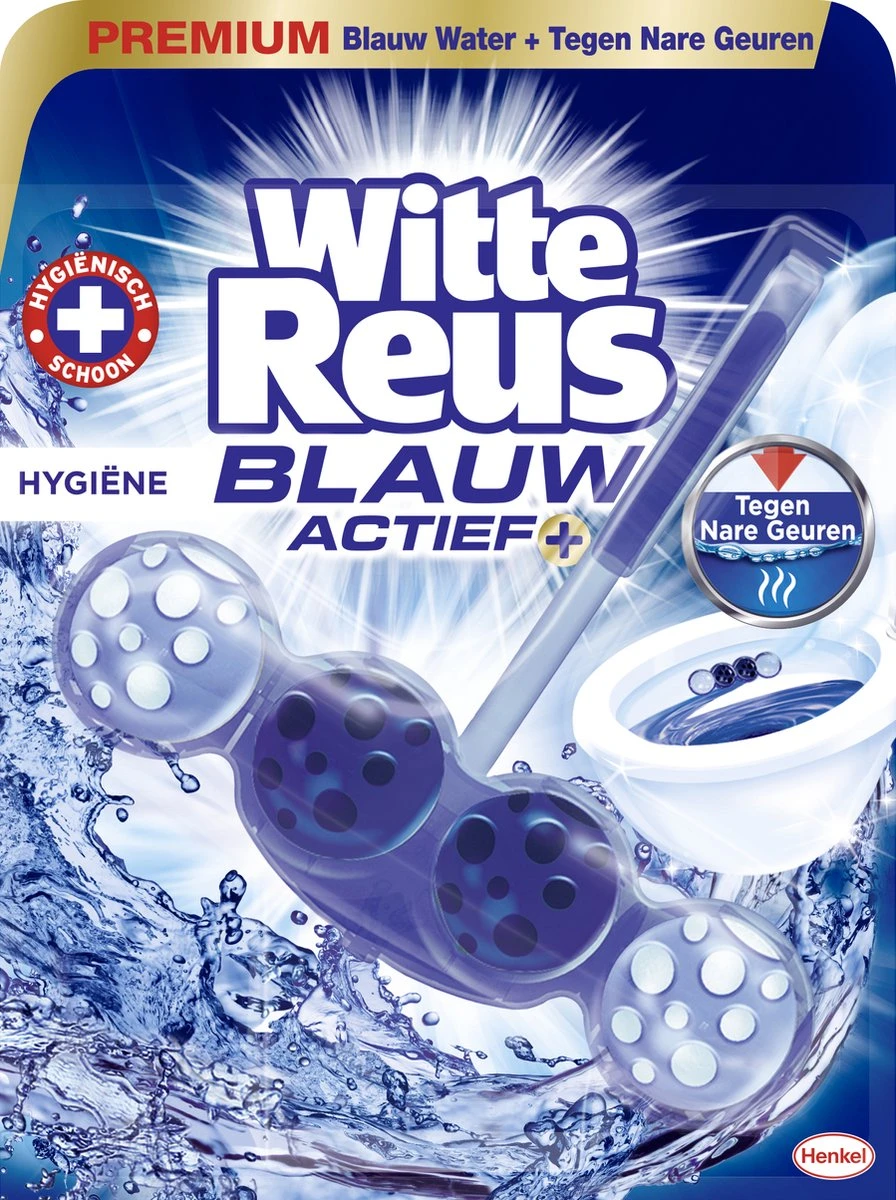 Witte Reus Blauw Actief Toiletblok - Hygiene - WC Blokjes Voordeelverpakking - 10 Stuks 2 Witte Reus Blauw Actief Toiletblok - Hygiene - WC Blokjes Voordeelverpakking - 10 Stuks - Afbeelding 2