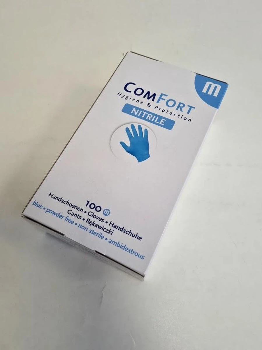 Merkloos Comfort Nitril Wegwerp Handschoenen - Poedervrij - Blauw - Maat M - 100 Stuks 4 Merkloos Comfort Nitril Wegwerp Handschoenen - Poedervrij - Blauw - Maat M - 100 Stuks - Afbeelding 4
