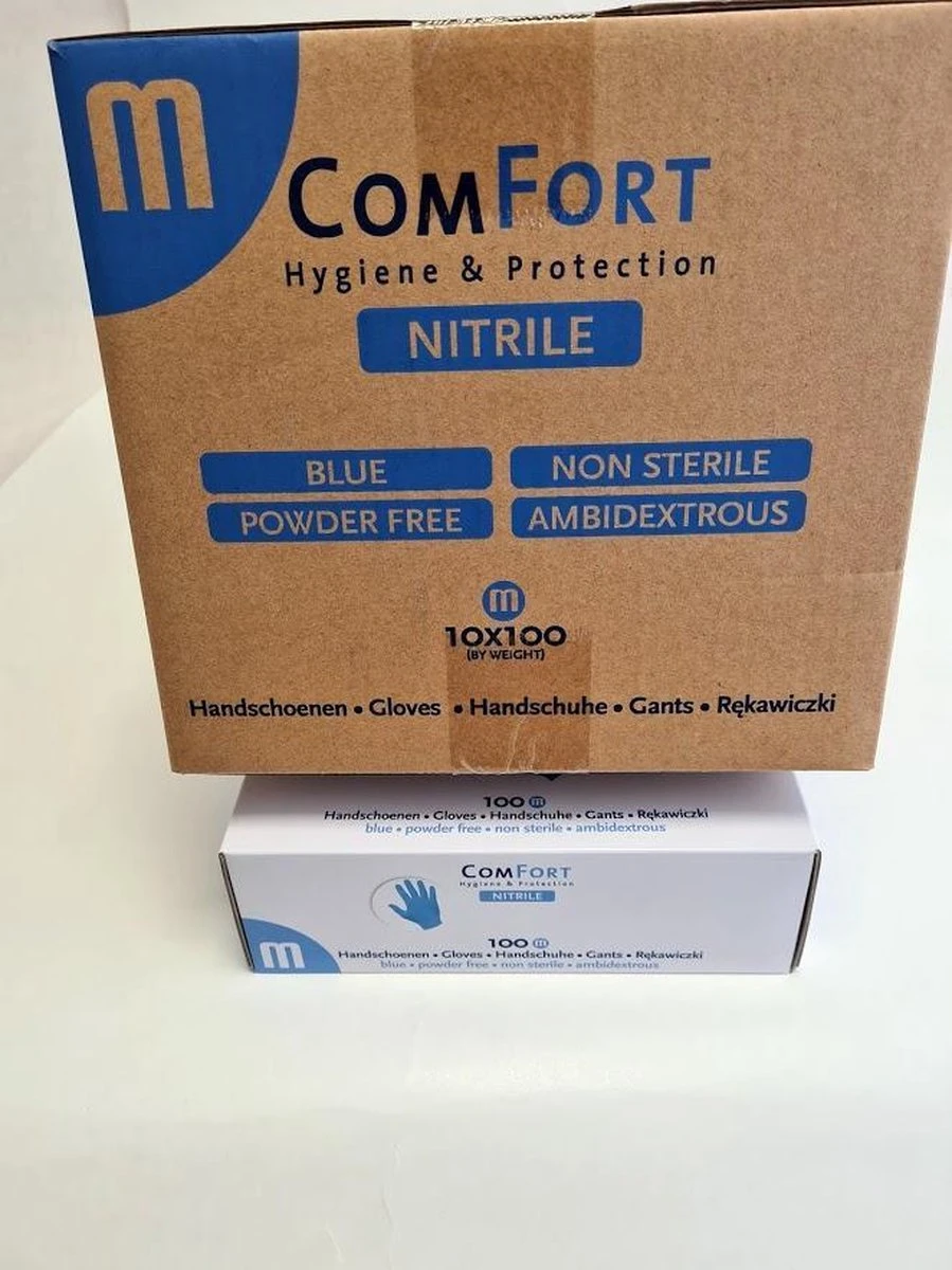 Merkloos Comfort Nitril Wegwerp Handschoenen - Poedervrij - Blauw - Maat M - 100 Stuks 8 Merkloos Comfort Nitril Wegwerp Handschoenen - Poedervrij - Blauw - Maat M - 100 Stuks - Afbeelding 8