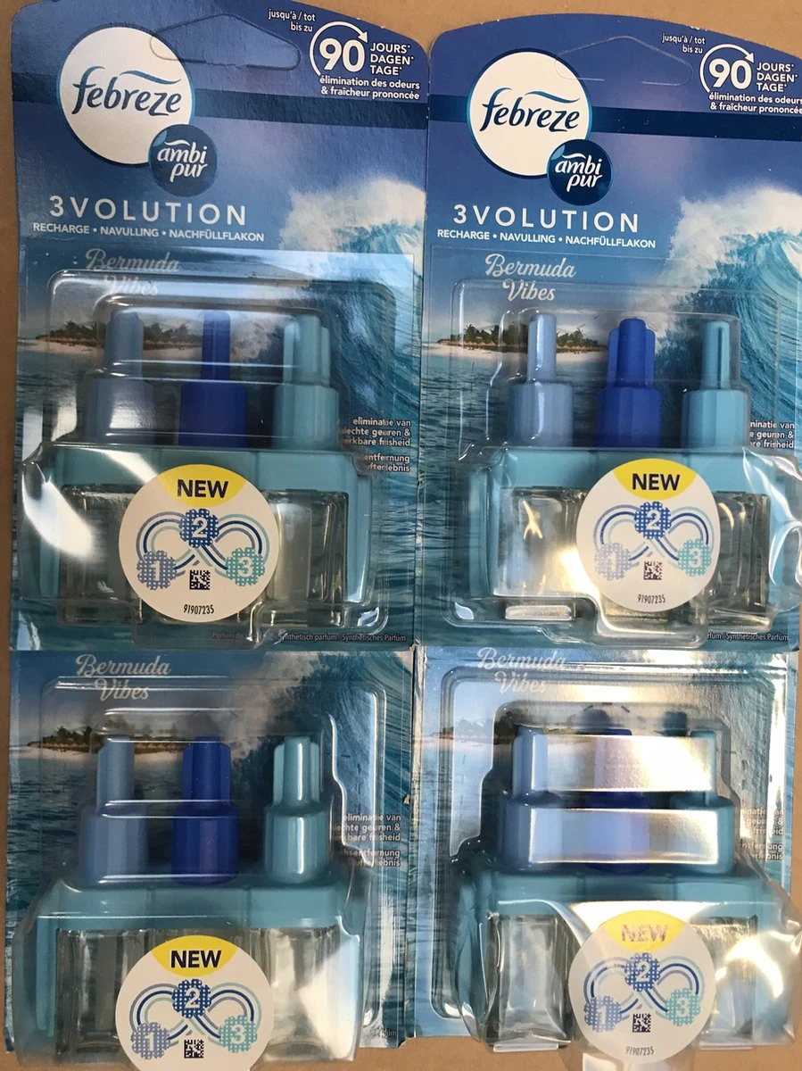 Ambi Pur Luchtverfrisser Navulling 3Volution Bermuda Vibes 4x Stuks