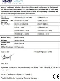 100 Medische Nitril Onderzoekshandschoenen | Kingfa KS-ST RT021 -Schoonmaakartikelen Winkel 902x1200