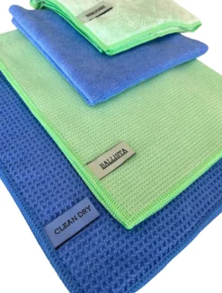 Droogdoeken Set 2 Droogdoeken + 2 Microvezel Schoonmaakdoeken