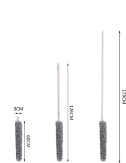 Plumeau/met Telescoopsteel/uitschuifbaar/microvezel Buigbare Borstelkop/9 X 126cm Max-lengte179cm -Schoonmaakartikelen Winkel 930x1200