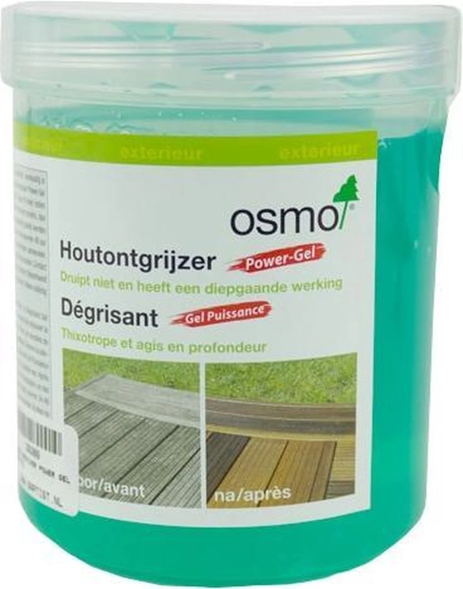 Osmo Power-Gel Houtontgrijzer 0.5 Liter | Ontgrijzer Douglas Hout & Hardhout | Ontgrijzer Voor Al Het Buitenhout | Teak Reiniger 1 Osmo Power-Gel Houtontgrijzer 0.5 Liter | Ontgrijzer Douglas Hout & Hardhout | Ontgrijzer Voor Al Het Buitenhout | Teak Reiniger