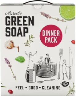 Marcel's Green Soap Dinner Pack - 1 X 1 Box -Schoonmaakartikelen Winkel 947x1200 3