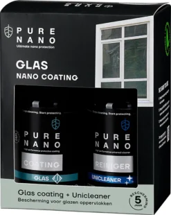 PURE NANO Glas - Nano Coating Voor 5 Jaar Heldere Ramen Met Minder Schoonmaakwerk - 250 Ml -Schoonmaakartikelen Winkel 956x1200 1