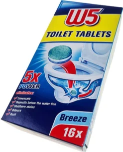2x WC Tabs - Krachtig Actief, 3-in-1 Toilet Cleaning Tabs 100% Reiniging